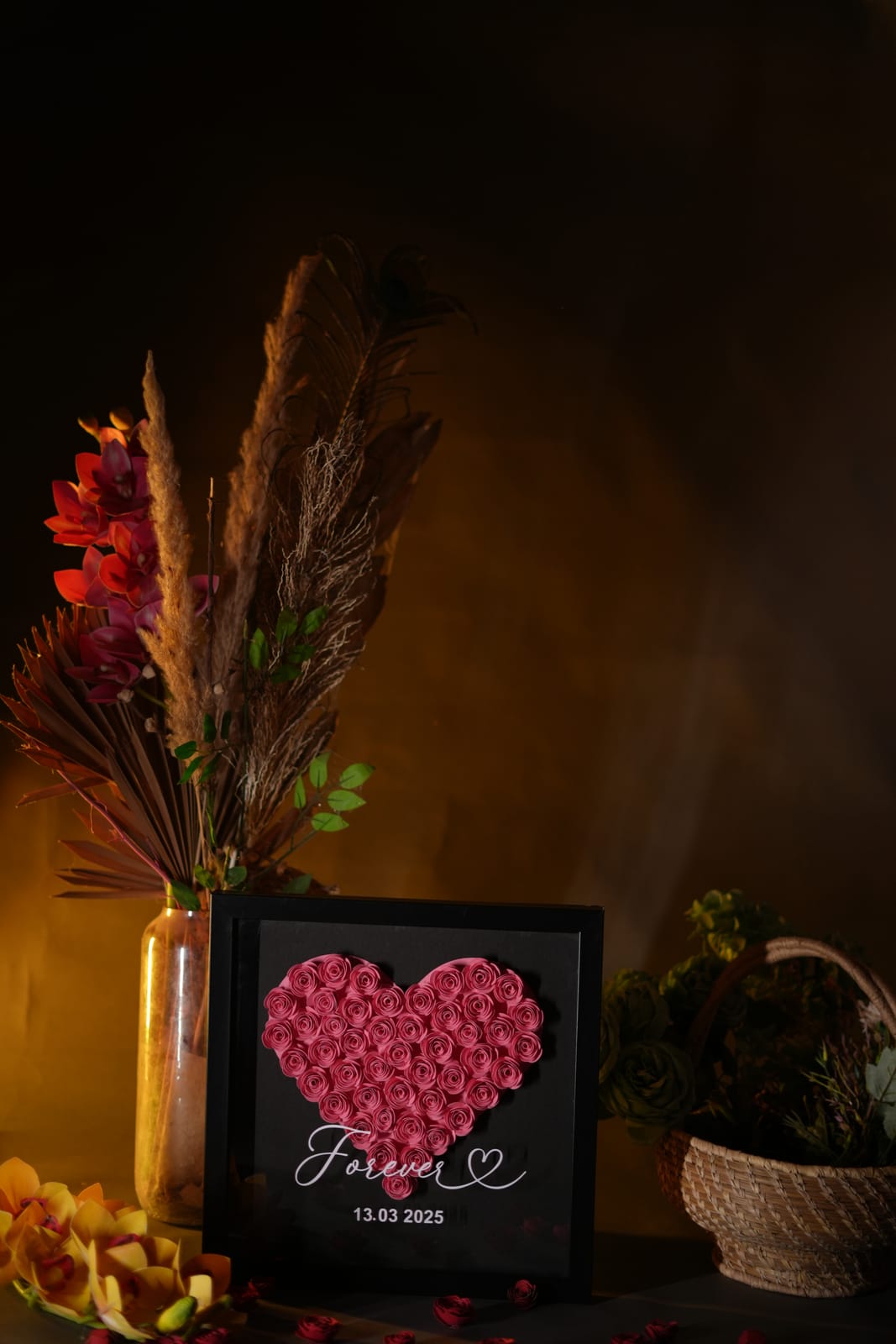 Paper Flower Frame — personalized paper flower frames